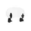 ZCJSZP Universal 110mm*280mm Windshield Adjustable Clip Motorcycle Extension Windshield Adjustable Clip-on Screen Windshield Windshield Glass Spoiler