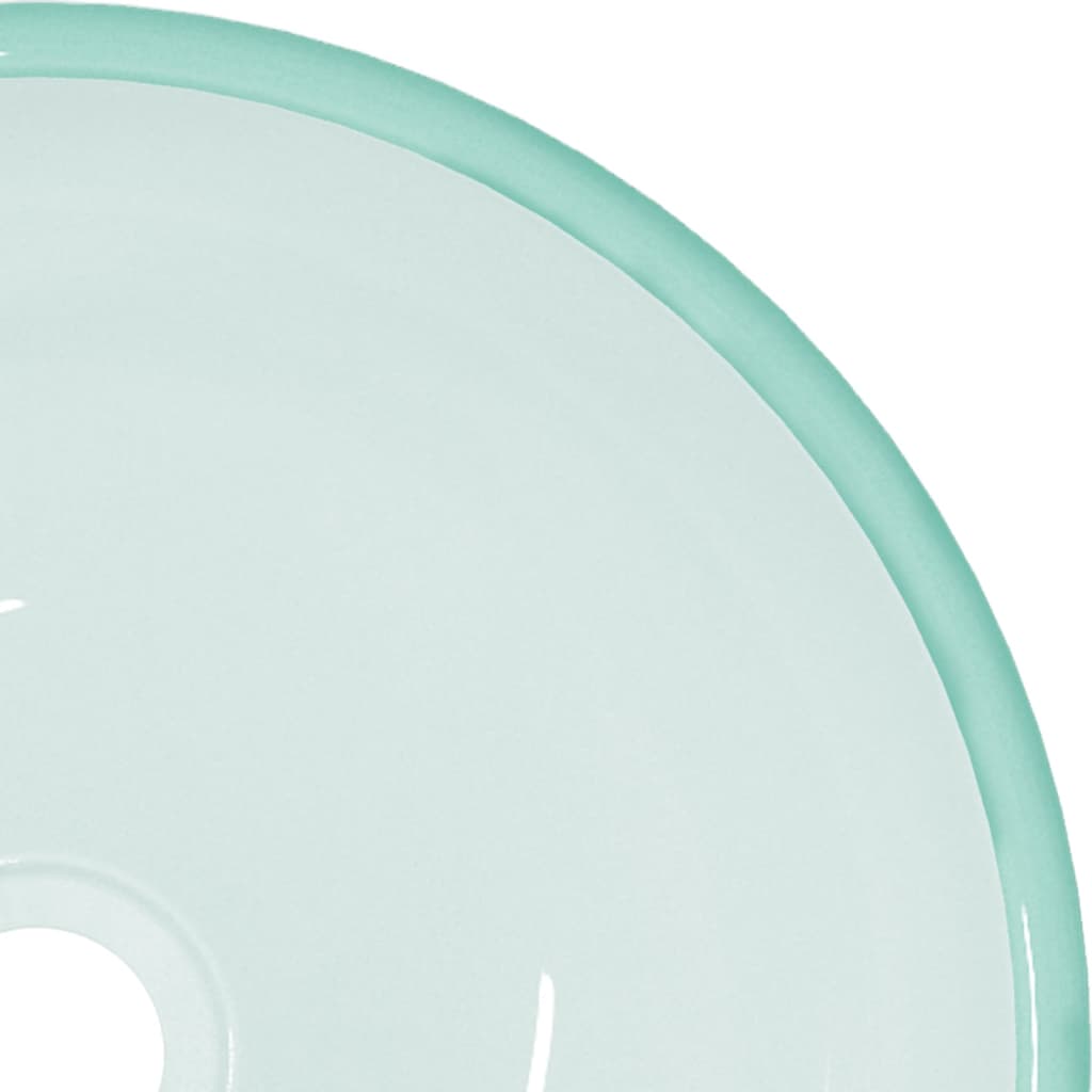 Tempered Glass Wash Basin 35 X 12 Cm Matte Finish