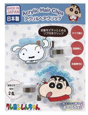 iPlanning Crayon Aurora Acrylic Hair Clip H40 X W40mm 7 X 55mm K4100D Shin-chan Woof! (Acrylic) (Hair Clip)
