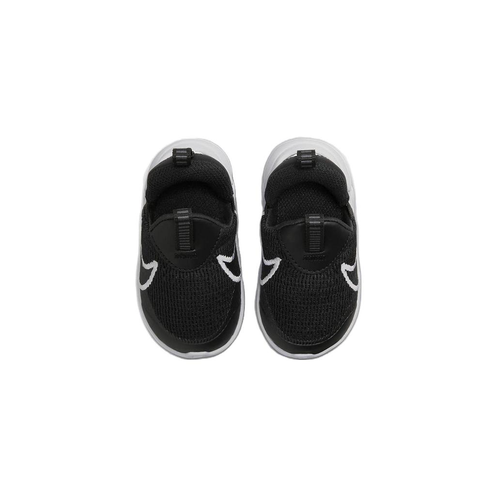 Nike Flex Plus 2 TD Durable Low-Top Shoes Baby Shoes Black White DV8998-003