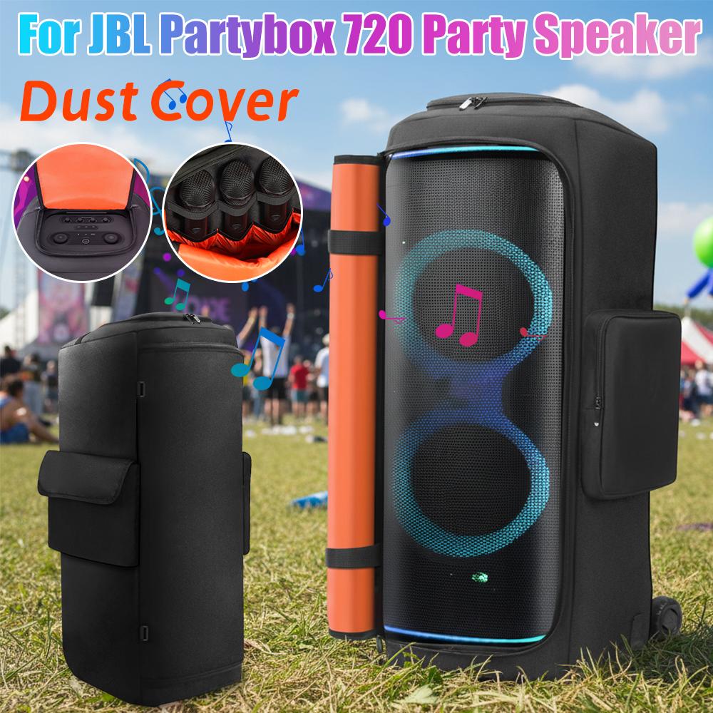 For J-BL Partybox 720 Portable Speaker Dust Case Zipper Closure Padded Speaker Protective Cover Wear Resist Speaker Accessories