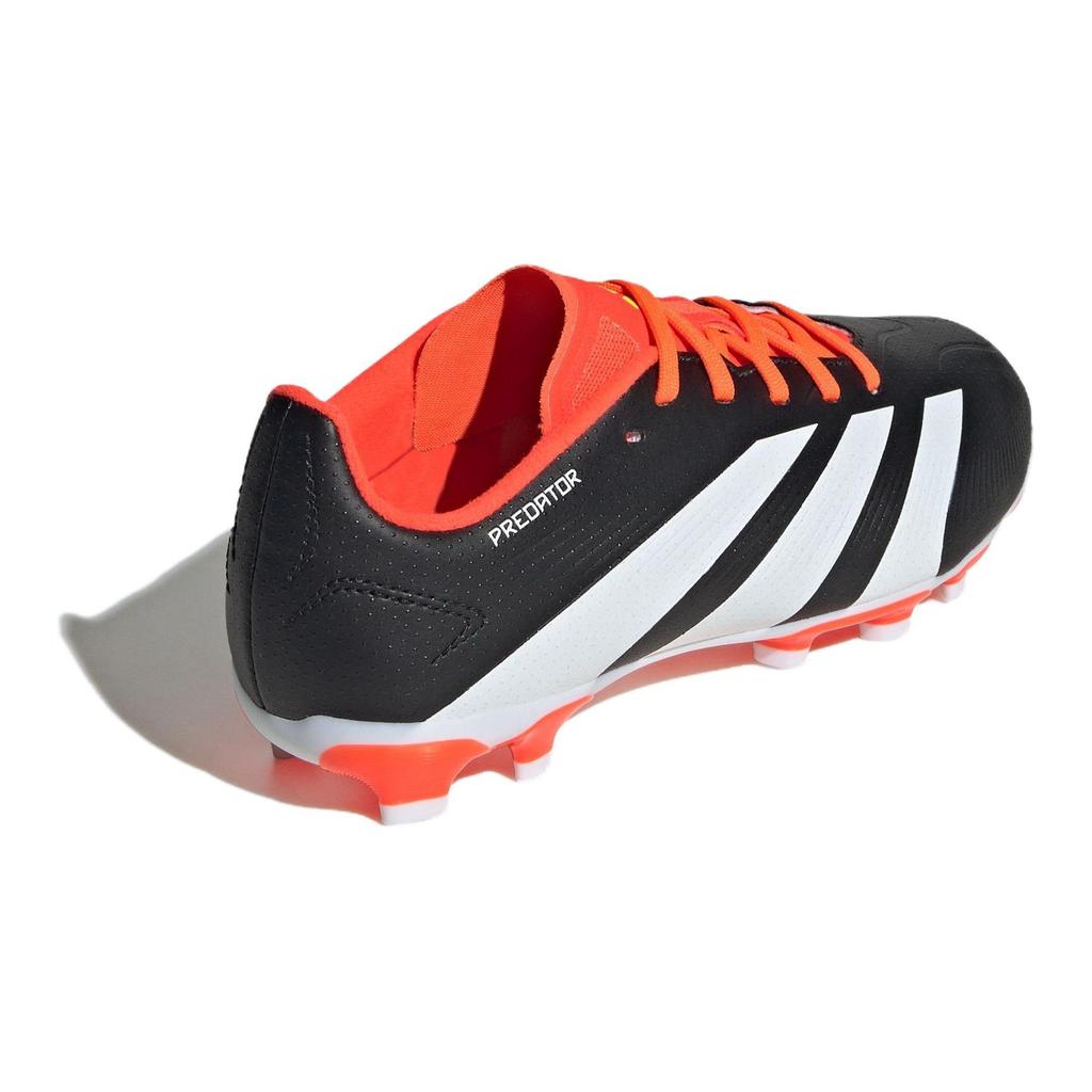 Adidas Predator 24 League Synthetic Leather Abrasion Resistant Breathable Low top Kids' Soccer Shoes Black Red Kids' IG5440