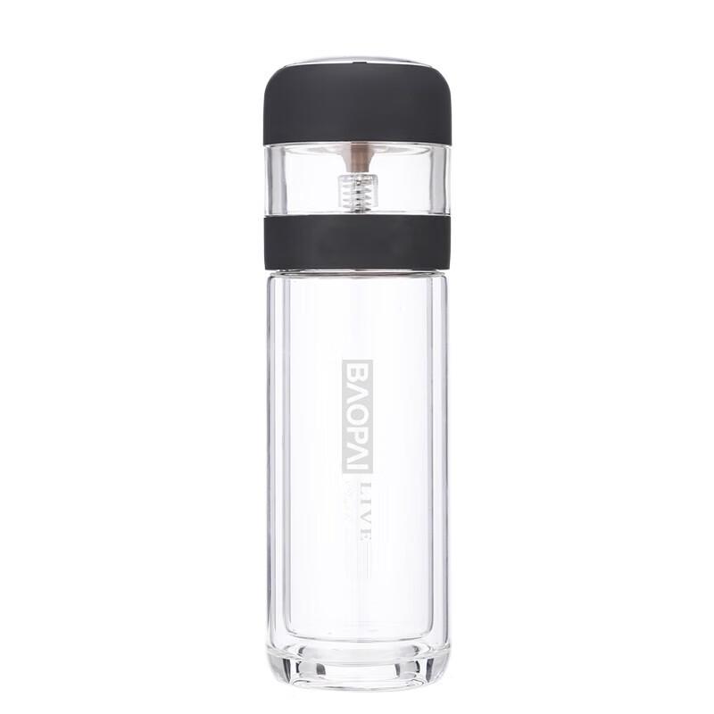 BaoPai Twist-Cap Glass Tea Infuser Bottle
