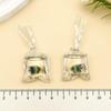 10 Goldfish Water Bag Earrings: Transparent Resin Pendant Jewelry DIY Kit