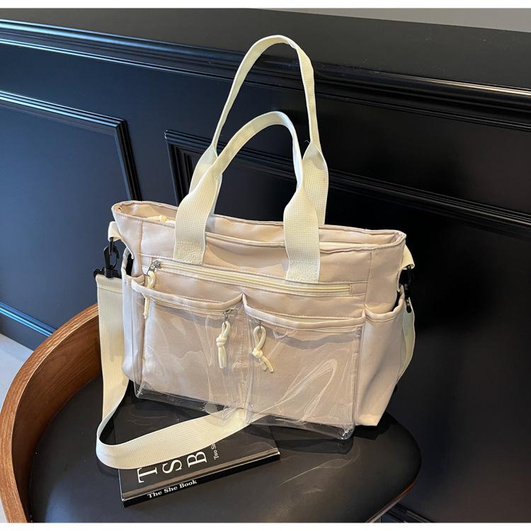 

Сумка женская сумка 2025 весна новая мода простая сумочка большая вместимость повседневная на плечо мессенджер тоут серый