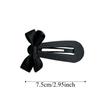 Haarspange für Pony Polyester Schleife Haarspange Legierung Elegante Karomuster Schleife Haarnadel Einfarbige High-End Koreanische Haarspangen Damen