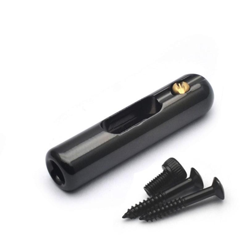 Individual Guitar Tube Bridge 8.5x41.5mm String Bridge Bottom Trough String Split Type Guitar Bridge Black/Golden/Silver