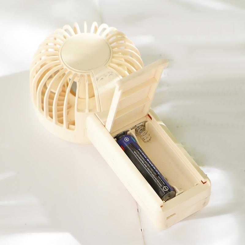 AM4 Battery Operated Handheld Fan Indoor Outdoor Use Ergonomic Handle Lightweight For Kids Adults Outdoor Travel