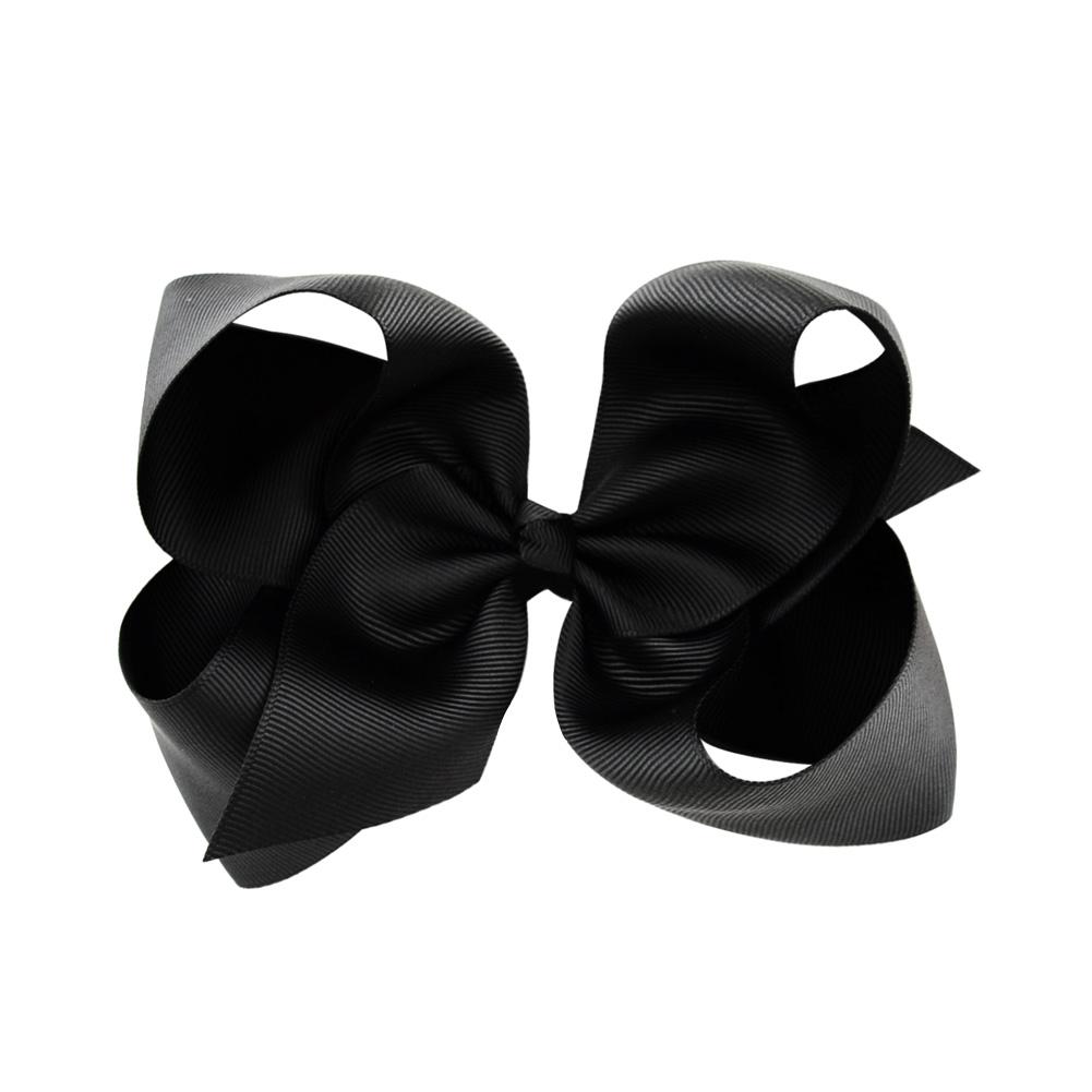 1Pc 40Colors 6'' Solid Colors Grosgrain Ribbon Hair Clips For Cute Girls Large Hairpins Boutique Barrettes Kids Hair Accessories