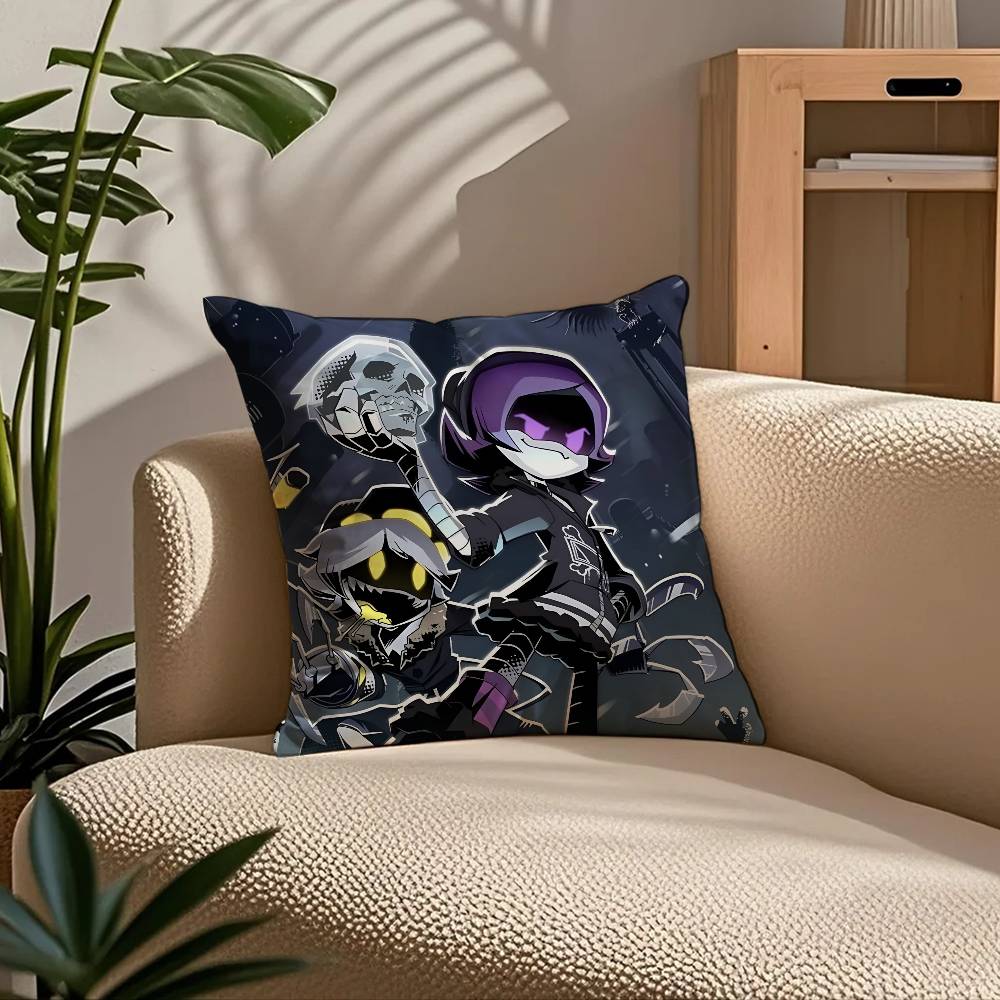 ANIME m-Murder d-Drones Kissenbezug Komfort Sofa Bett Seidig elegant Verdeckter Reißverschluss Benutzerdefinierte Dekorative Kissenhülle