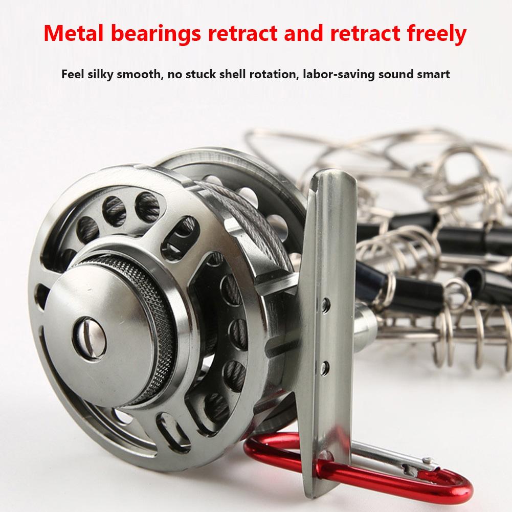 Fish Stringer High Strength Stainless Steel Snaps Fish Lock Keeps Fresh 10