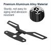 Adjustable Motorcycle License Plate Mount Holder Bracket- Universal Fold License Plate Tail Light Holder