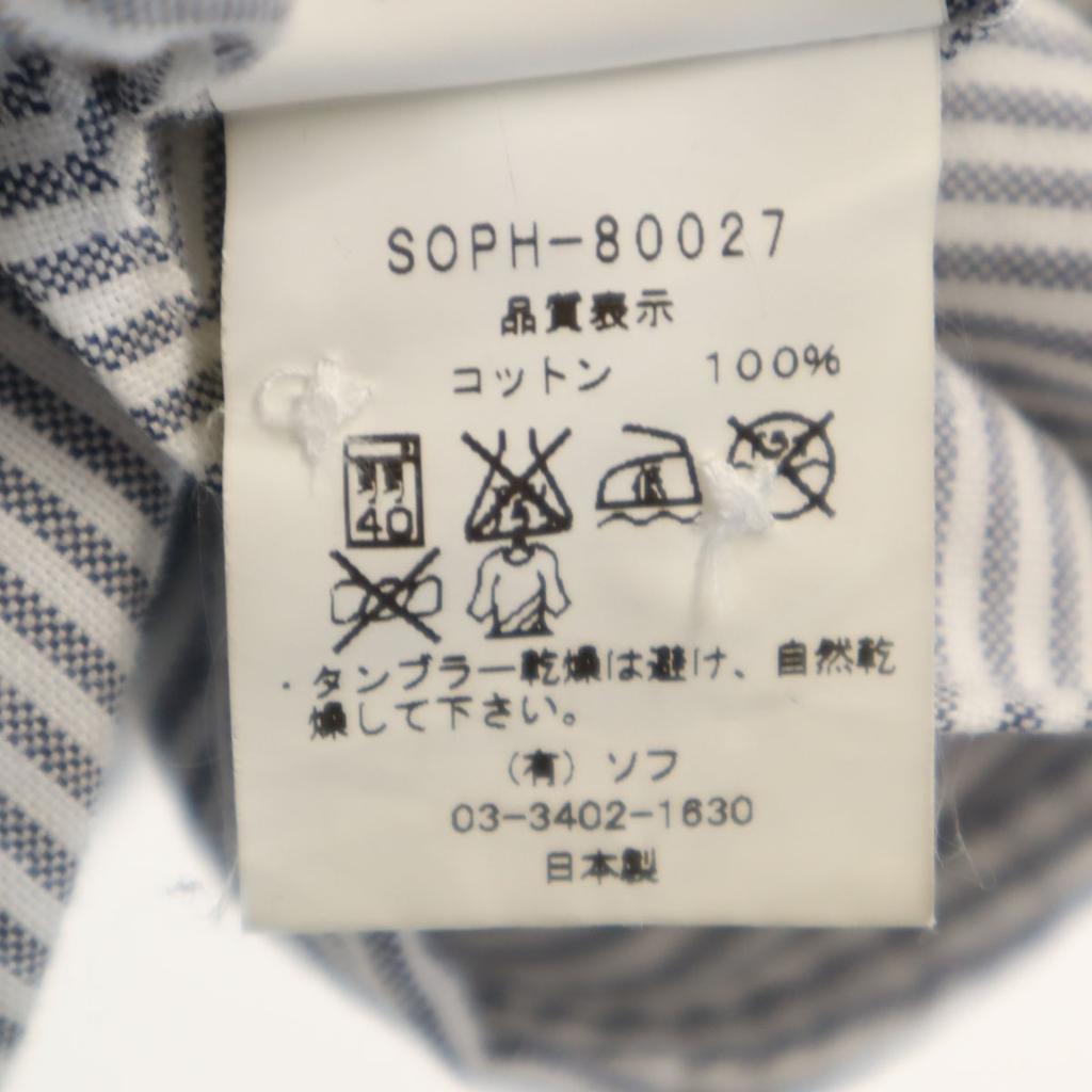 SOPHNET. made in Japan Striped Pattern Short sleeve Button down shirt M Men's Used