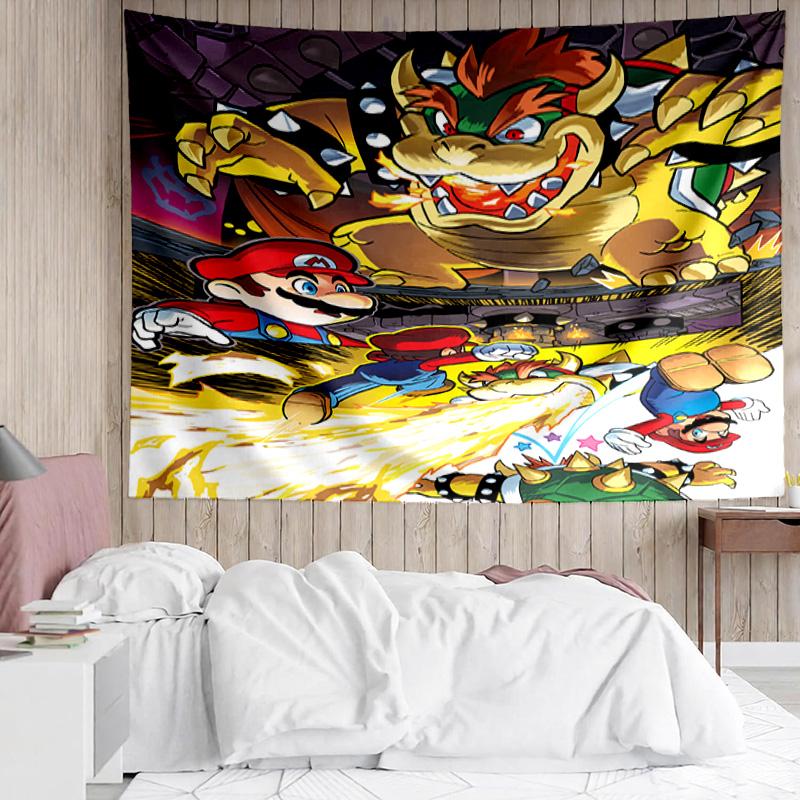 1PC Super Bros. Adventure K-pop music group Tapestry Accessories for Bedroom,Livingroom, dormitory Room Wall Decor Fan Birthday Gifts