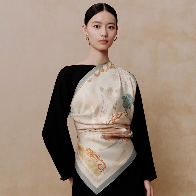 Wanshili Elegant Mulberry Silk Scarf