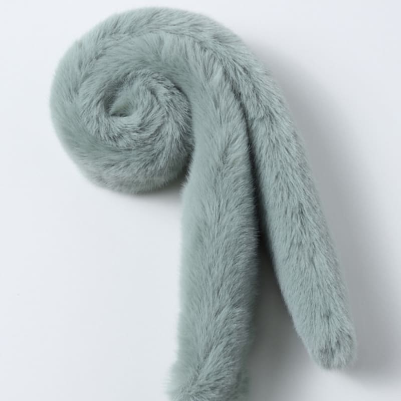 LALA Fur Scarf Petite Mint