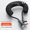 120W Fast Charging Type-C Cable with Smart Display for Apple 15/16, Huawei