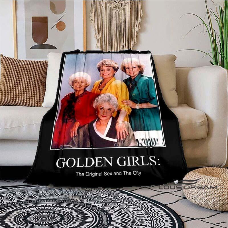 Classic Tv Throw Blanket Golden Girls Friend Ship Flannel Lightweight Plush Fuzzy Cozy Soft Blankets and Throws Custom Blankets2