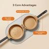 Cake Double Sided Pan Folding Frying Pan Less Fumes Fried Eggs Steak Breakfast Pan