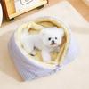 Creative Foldable Cat Sleeping Beds Thickened Semi Closed Pet Beds Soft Warm Cat Cave Winter Season