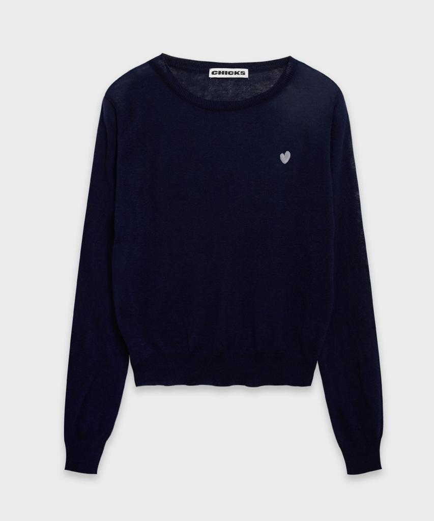 CHICKS Heart Symbol Standard Round Knit (6 Colors)