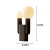 Bedroom Bedside Lamp Creative Designer Nordic Homestay Model Room Gray Modern Minimalist Living Room Double-Headed Table Lamp