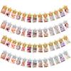 1st Baby Birthday Party Glitter Crown Monthly Photo Banner 1-12 Months Garland