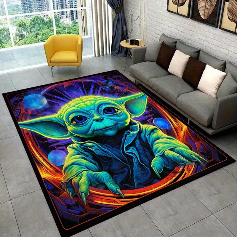 1pc Star Wars Pattern Area Rug Soft Flannel Floor Mat for Living Room,Office,Bedroom and Carpet,Sofa Coffee Table Floor Mat