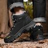 Men Winter Snow Boots Comfortable Leather Casual Sneakers Warm Plush Men's Ankle Boots Outdoor Male Anti Slip Hiking Boots