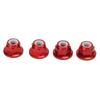 4Pcs RC Car Nuts M4 Aluminum Alloy 4mm Inner Diameter RC Car Accessory for 1   10 Remote Control VehicleRed
