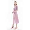 Lipbbam Creora Easy Corinne Artwork Pattern Wrap Dress Ldm54hp01