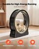 Cat Exercise Wheel, 120 Cm Wooden Cat Running Wheel for Indoor Cats Up To 12.7 Kg, Cats Treadmill with Carpeted Runway & Locking Mechanism, Quiet