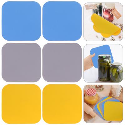 6 Stück Gummi-Glasöffner-Greifpads für große Deckel Rutschfest Flaschendeckelöffner-Greifpad Praktisches Küchengerät