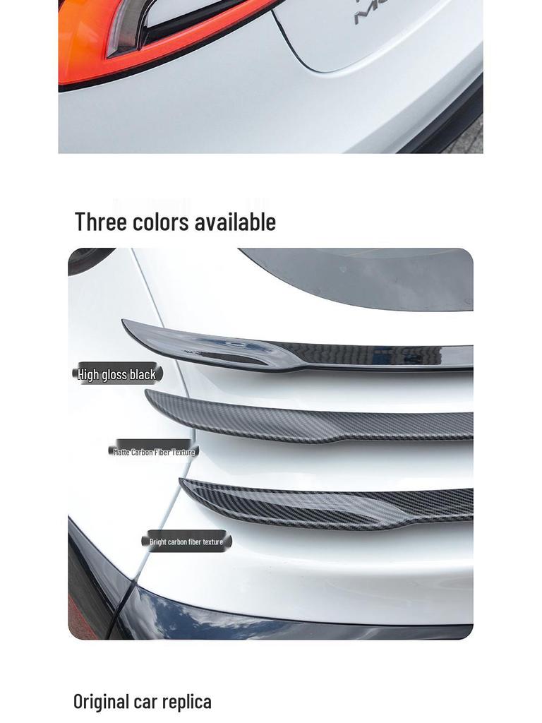 Tesla Model 3 & Y Carbon Fiber High-Performance Rear Spoiler Upgrade