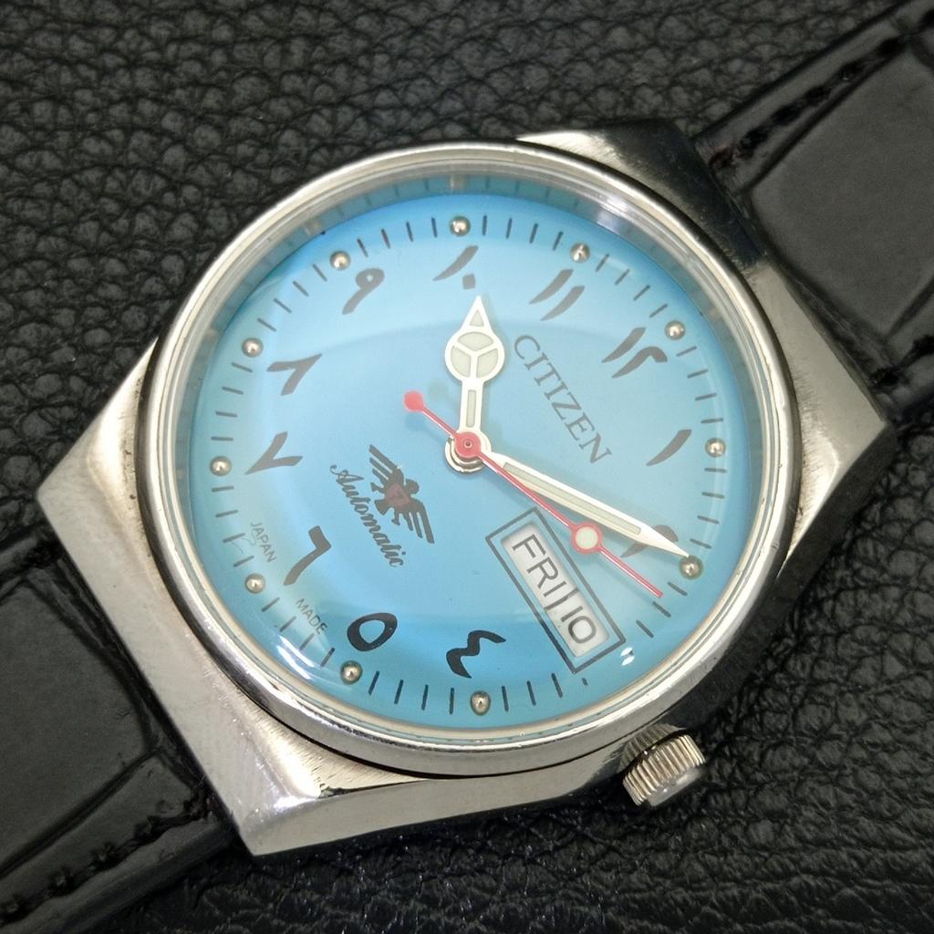 JAPAN MENS VINTAGE CITIZEN AUTOMATIC 8200 WATCH A500309-2 R151b-a500309