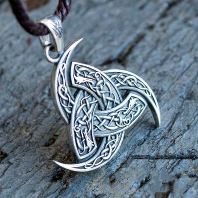 Viking Pánský Vintage 316L náhrdelník s šipkami z nerezové oceli Viking Wolf Rune Amulet Šperky Dárek na párty