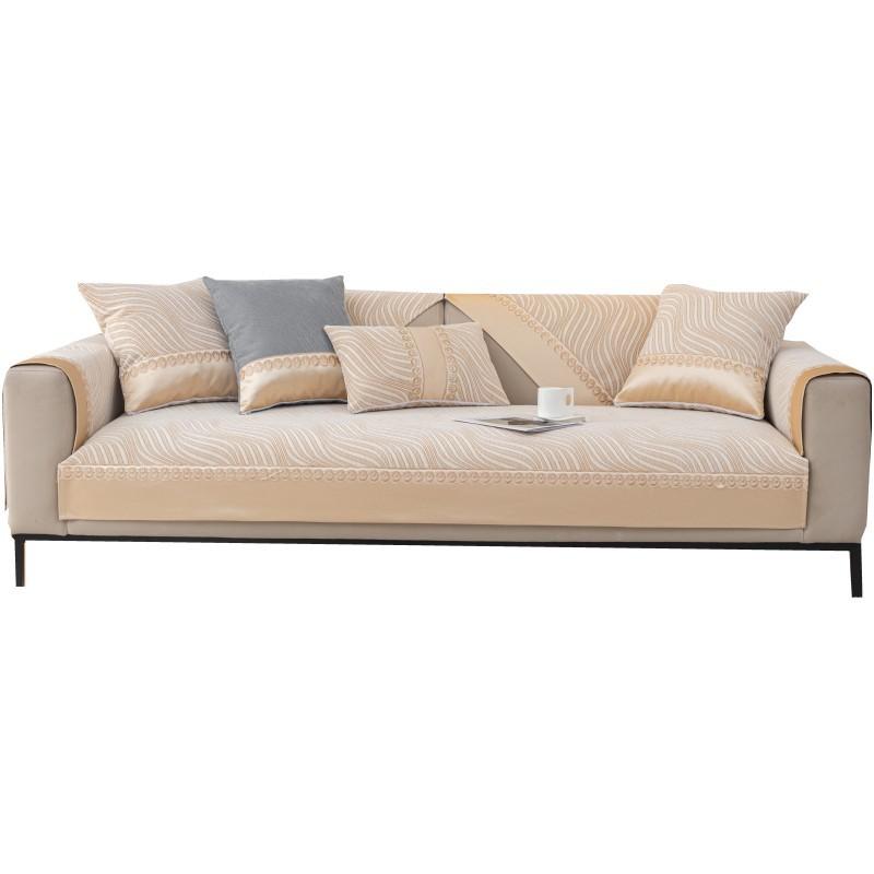 Chenille Sofa Cushion Four Seasons Universal Non-Slip Simple Light Luxury Modern New Leather Sofa Cover Towel Seat Cushion Cover Cloth