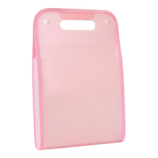 Expanding File Folder A4 13 Compartment Translucent File Case with Handle Waterproof Document Organizer Student Test Papers School Supplies