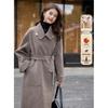Moka'na French Hepburn Style Long Sleeve Women's Coat