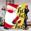 Christmas Santa Claus Theme Printed Blanket - Perfect for Couch, Bed, Travel & Outdoor Use | Machine Washable, Cozy & Durable.