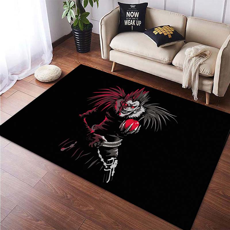Japanese Anime Death Note Kira Floor Mats Square Carpets for Bedroom Living Room Home Decoration  Rugs Soft Velvet Mat  Area