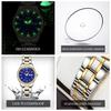 OPK Luxury Quartz Watch for Women Elegant Stainless Steel Watch Luminous Waterproof Dual Calendar Wristwatch Ladies Dress Watch
