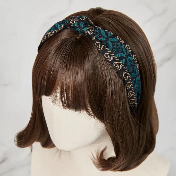 Maia Sun Jacquard Headband - Green