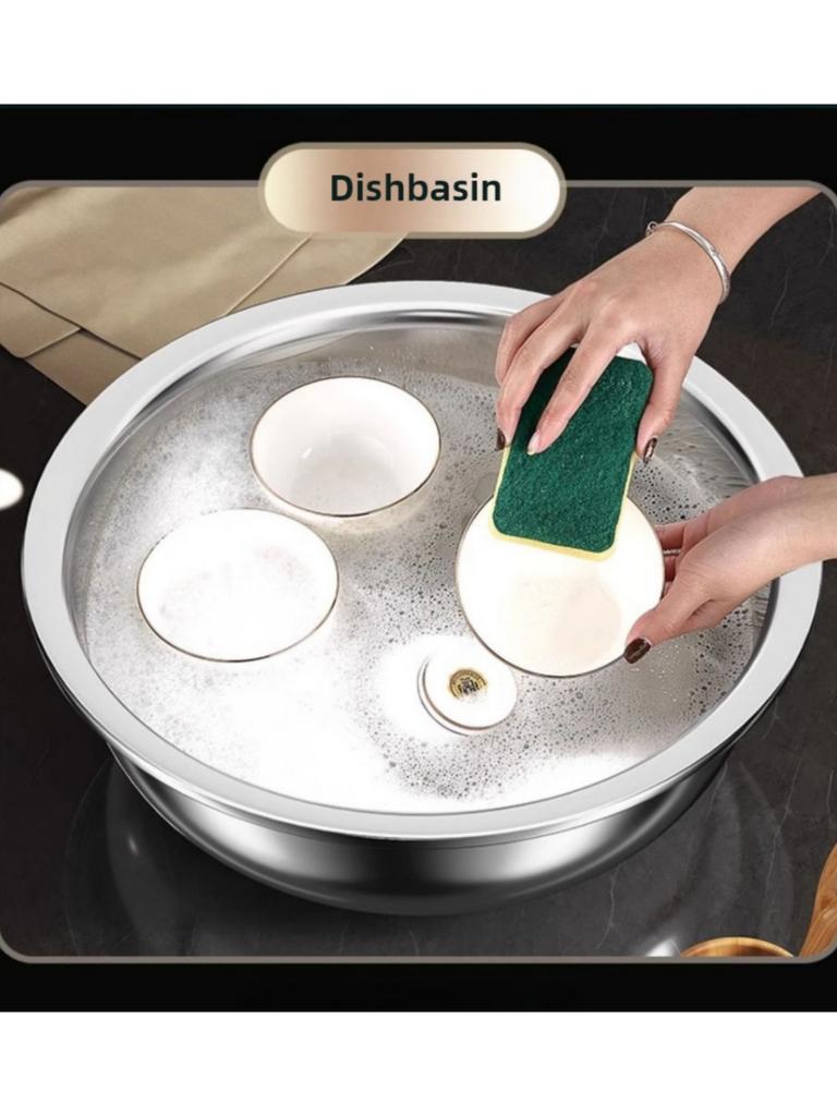 Nadrozměrné 36cm kovové varné stohovatelné salátové mísy velkokapacitní mycí mísa nerezová sada mís na míchání pro vaření