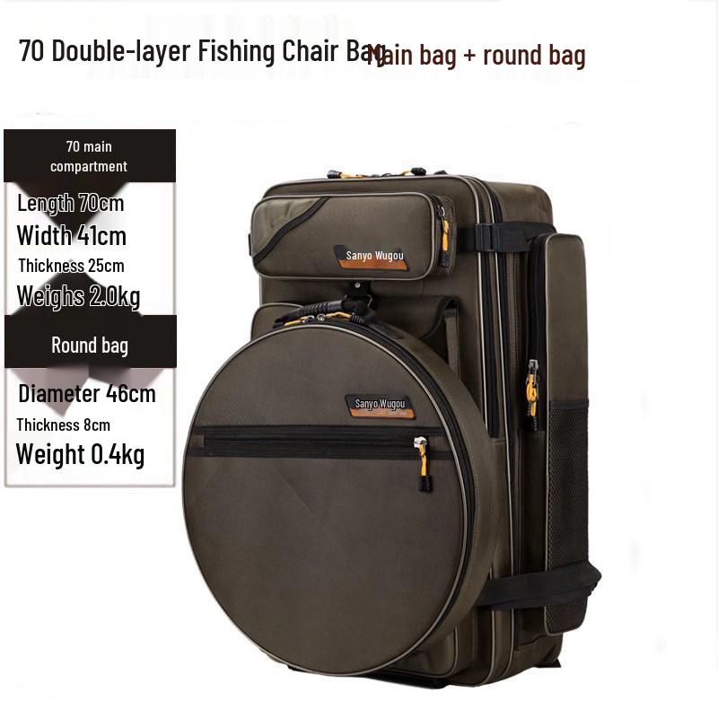 Thickened Waterproof Fishing Chair & Gear Backpack