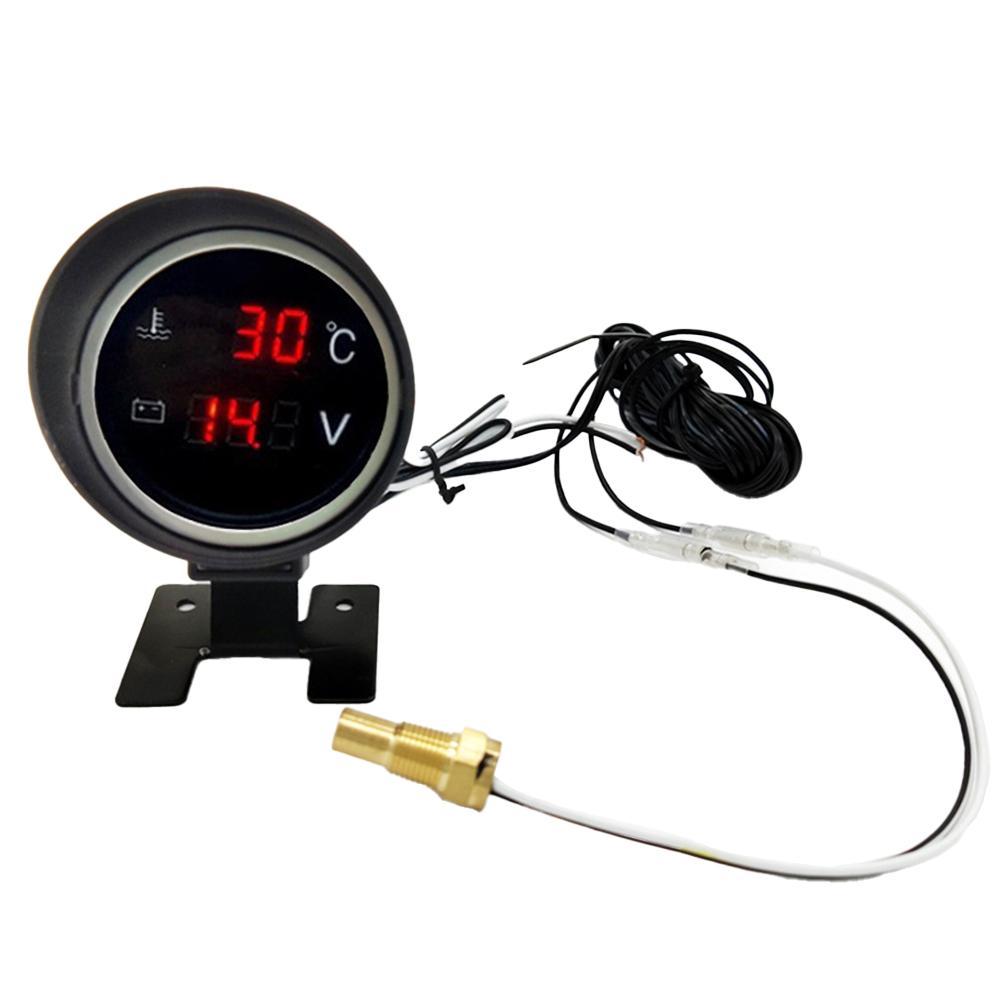 

Auto Gauge Voltmeter Gauge Car Maintenance ABS Construction Easy Reading Fahrenheit Range 14 -248 LED Digital Display For Car China Mainland