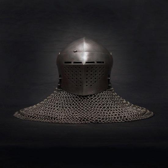 Spoleto Bascinet Helmet Medieval Combat-Ready SCA Buhurt Armor