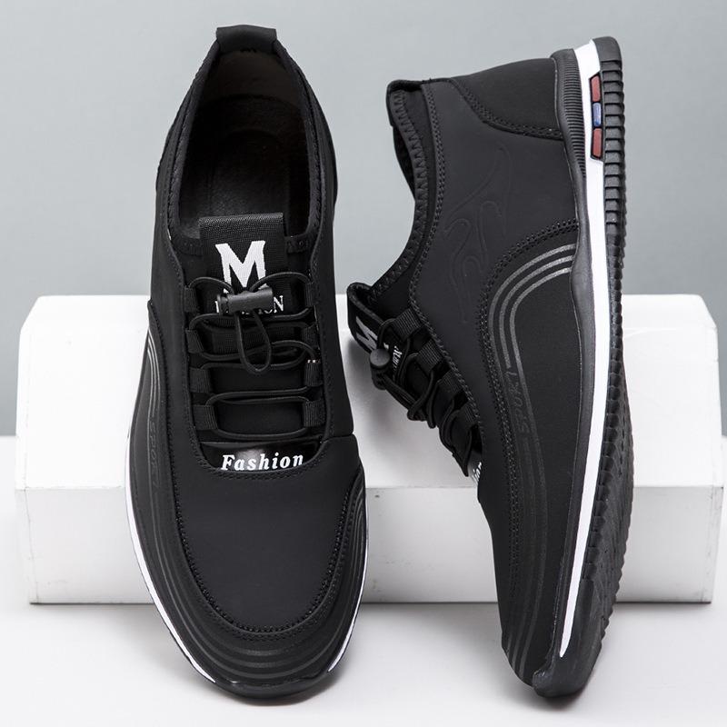 Lekkie męskie buty codzienne na płaskim obcasie, wiosenno-letnia moda, sznurowane buty trekkingowe, wsuwane buty męskie