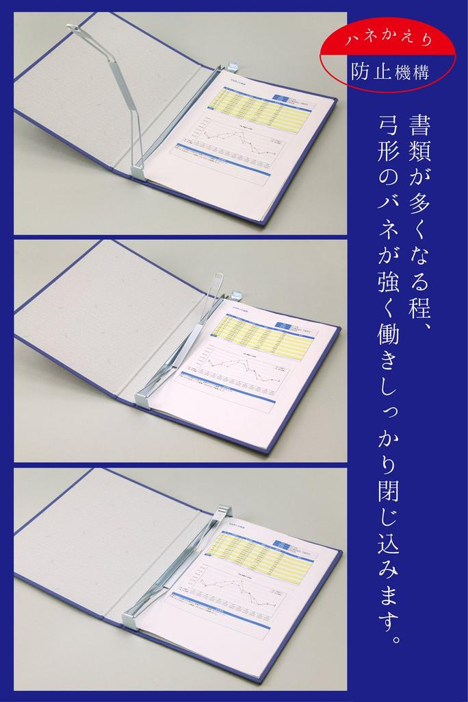 Lion Office Products File, Press Type, A4S, FL-101, Blue