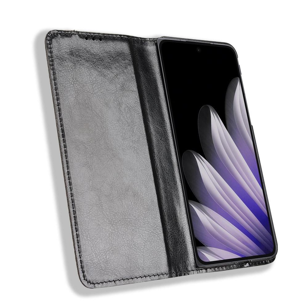 For Oppo Find N5 5G Retro PU Leather Case Phone Wallet Stand Cover